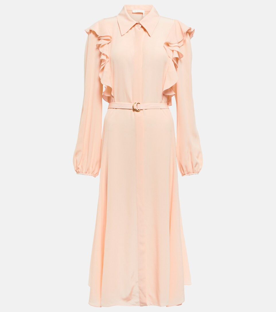 Ruffled silk shirt dress | Mytheresa (US/CA)