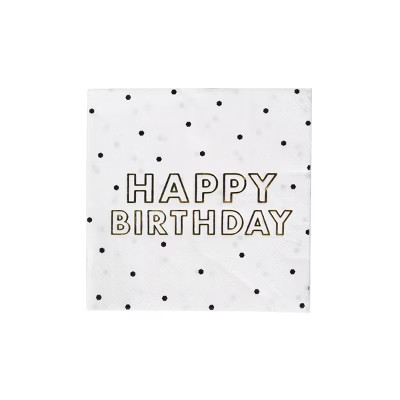 30ct "Happy Birthday" Beverage Napkins - Spritz™ | Target