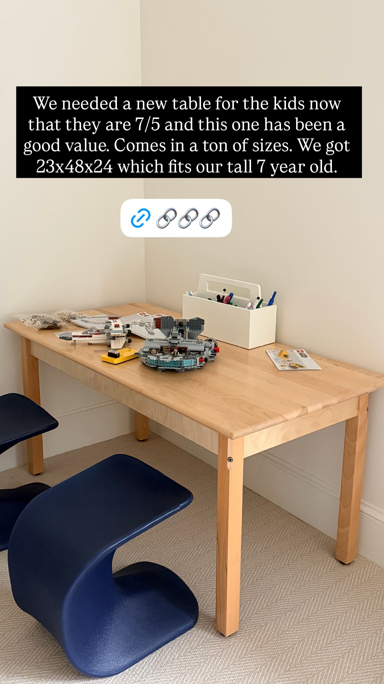 We needed a new table for the kids now that they are 7/5 and this one has been a great value 

 #LTKHome #LTKKids