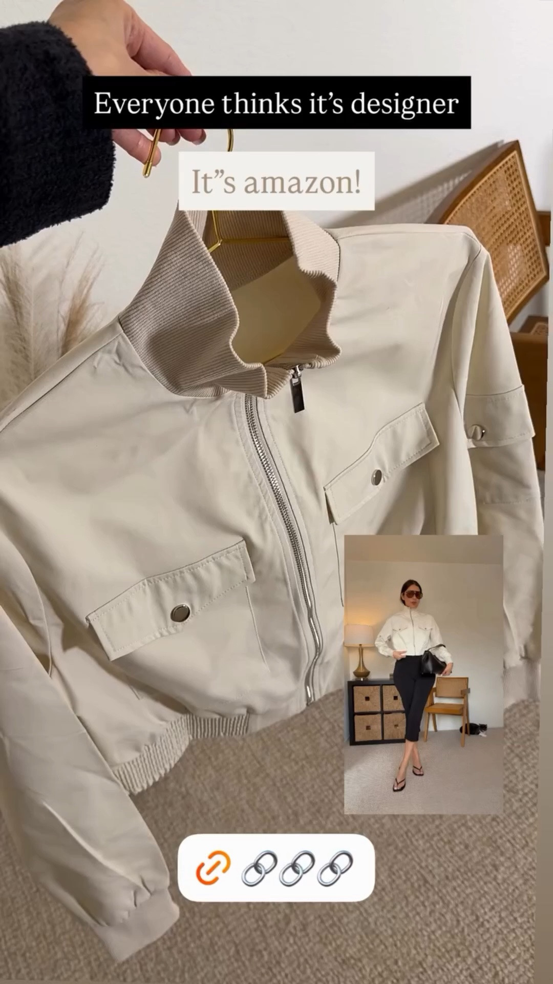 Amazon finds. Lightweight wind jacket.
➡️Wearing size S
Yes or No?