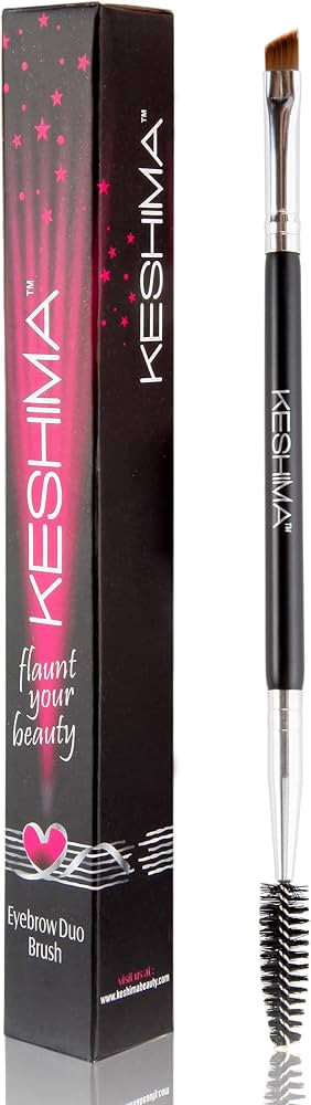 Duo Eyebrow Brush by Keshima - Premium Quality Angled Eye Brow Brush and Spoolie Brush | Amazon (US)