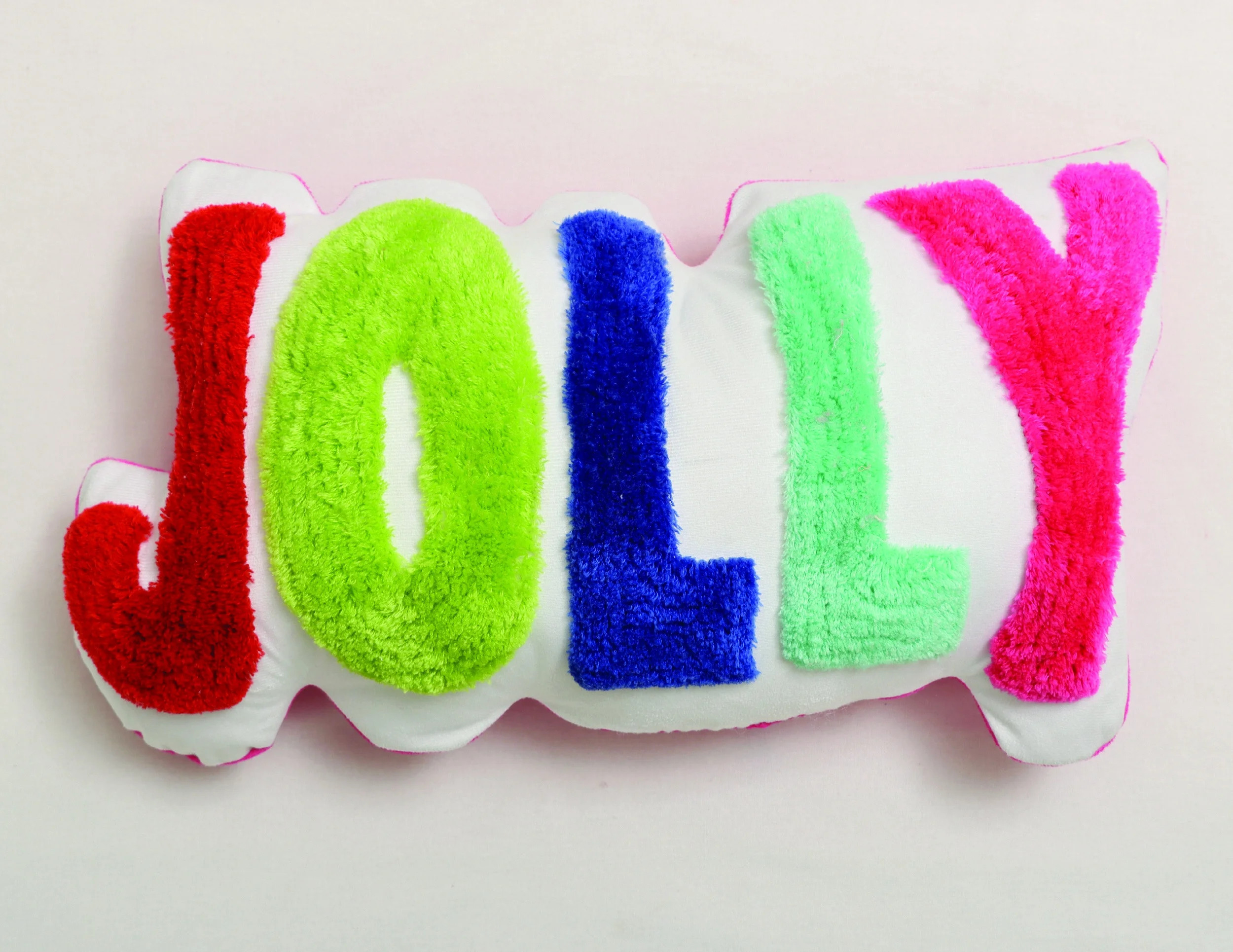 16.9" x 9.8" Embroidered Jolly Decorative Christmas Pillow, by Holiday Time | Walmart (US)