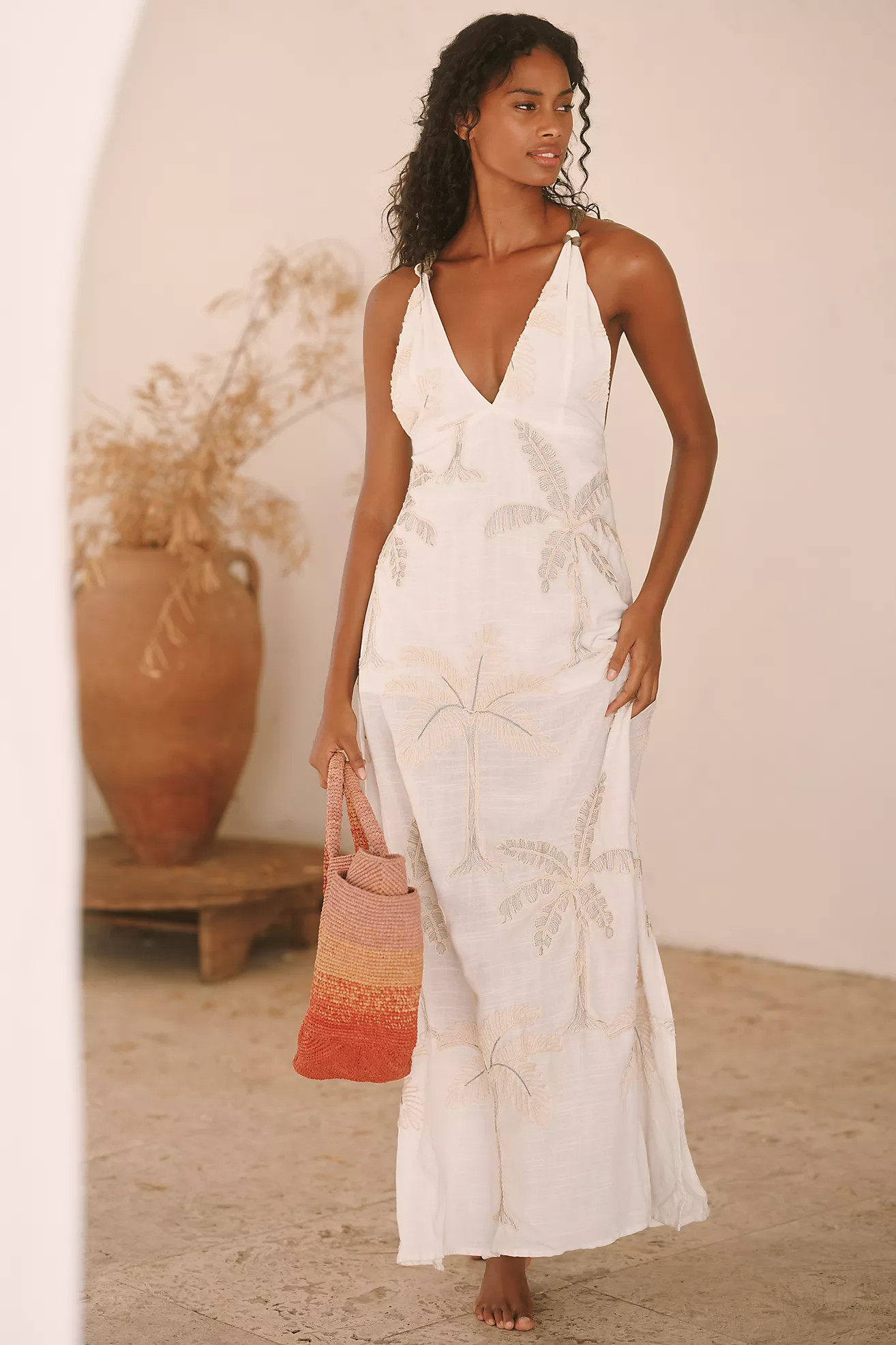 Palmacea Gala Sleeveless V-Neck Maxi Dress | Anthropologie (US)