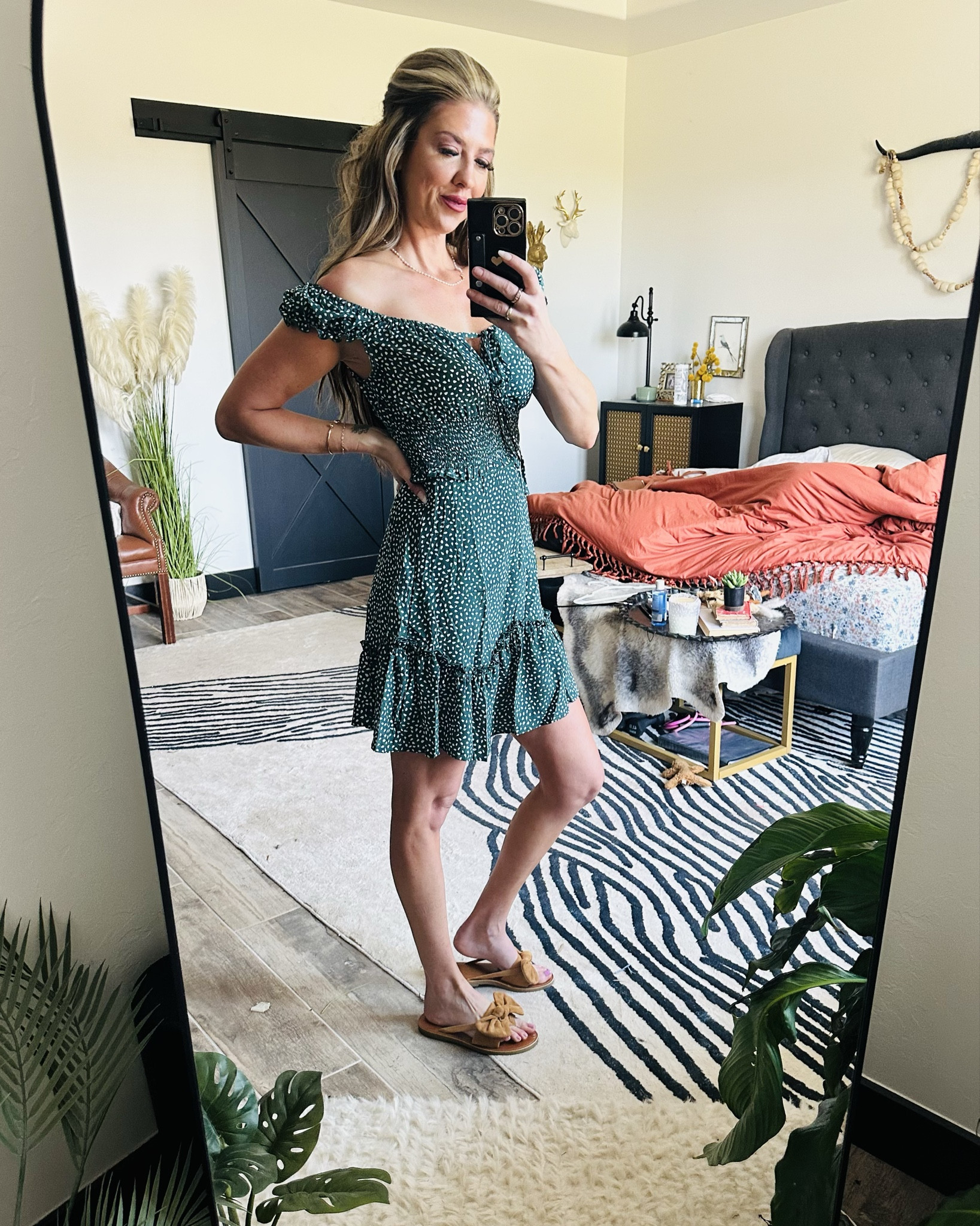 The cutest summer to fall dress 👗 sporting a small. 

#LTKSaleAlert #LTKMidsize #LTKStyleTip