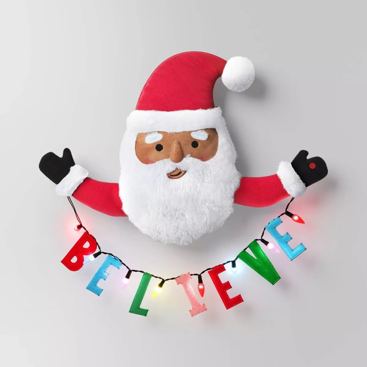 22" Battery Operated Animated Christmas Santa with 'Believe' Sign - Wondershop™ Red/White | Target