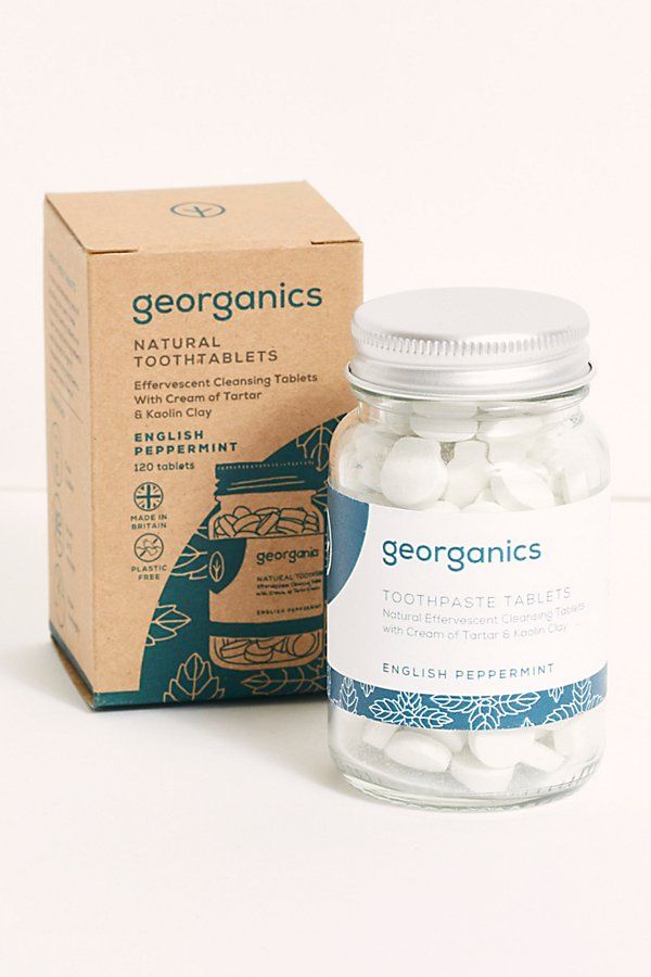 Georganics Toothpaste Tablets by Georganics at Free People, English Peppermint, One Size | Free People (Global - UK&FR Excluded)