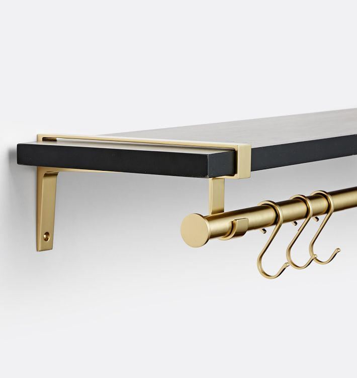 Strap Shelf, Brackets & Rail Hook Set | Rejuvenation