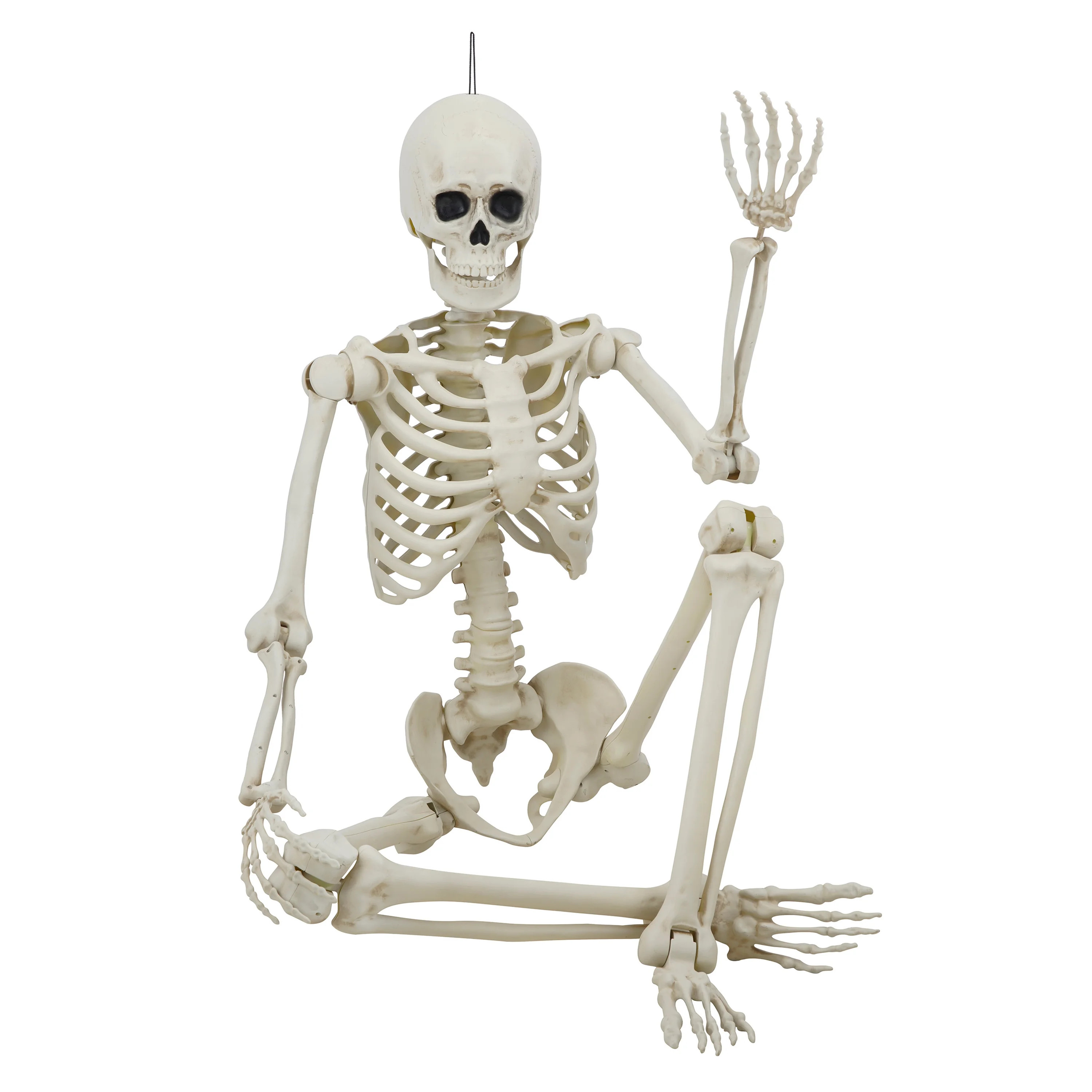 7ft Hanging Poseable Titan Faux Skeleton Decoration, Halloween by Way To Celebrate | Walmart (US)