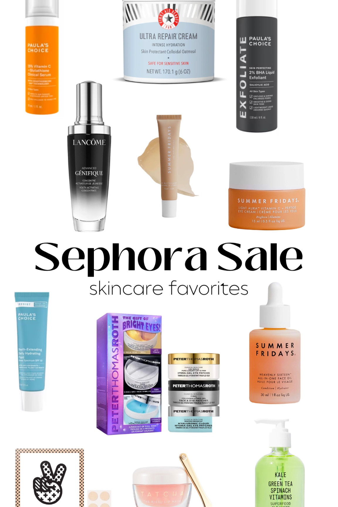 Sephora sale skincare favorites!! 

#LTKbeauty #LTKHolidaySale #LTKGiftGuide