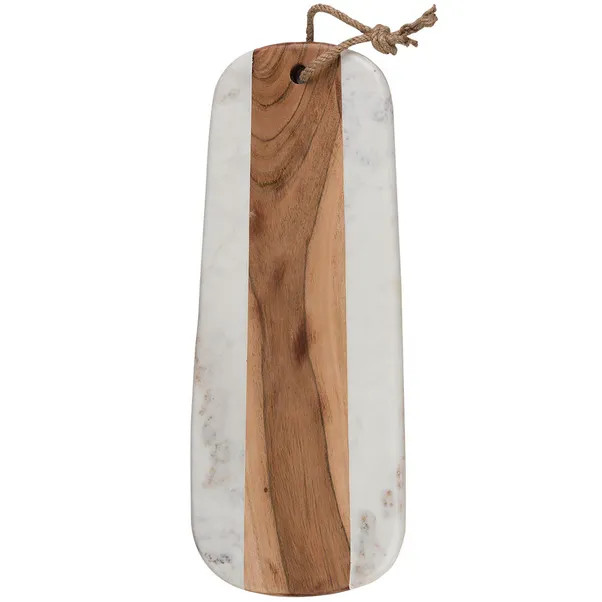 Naturals Long Marble Acacia Serve Board | Dunelm (migrated)