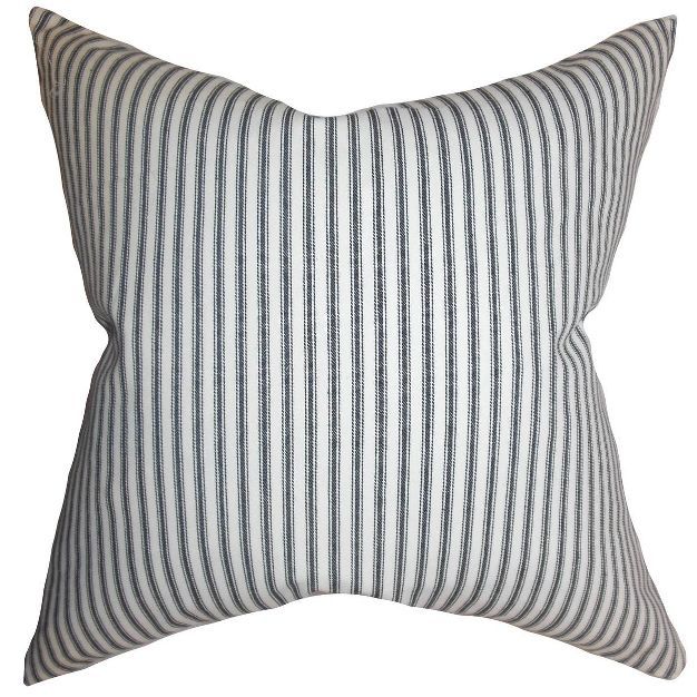 Stripe Square Throw Pillow White/Black - Pillow Collection | Target