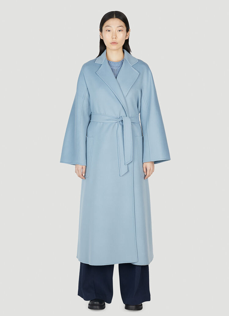 Max Mara Cadmio Trench Coat in Light Blue | LN-CC® | LN-CC