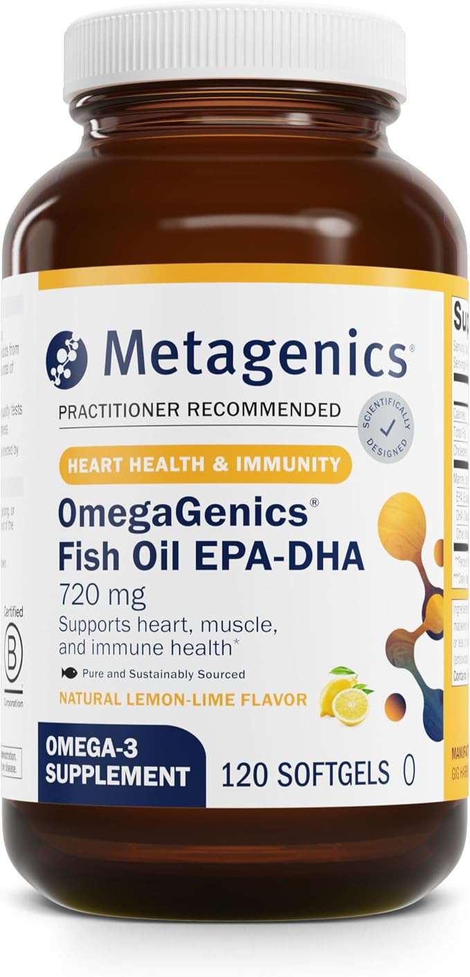 Metagenics OmegaGenics Fish Oil EPA-DHA 720 mg - High Potency Omega-3 Supplement* - Supports Hear... | Amazon (US)