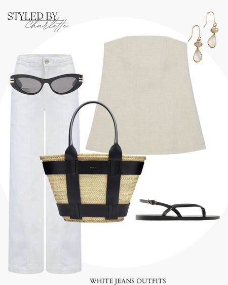 Spring style, spring outfit idea, spring outfits, linen top, cos, sandals, raffia bag, basket bag, sunglasses 

#LTKeurope #LTKSeasonal #LTKstyletip