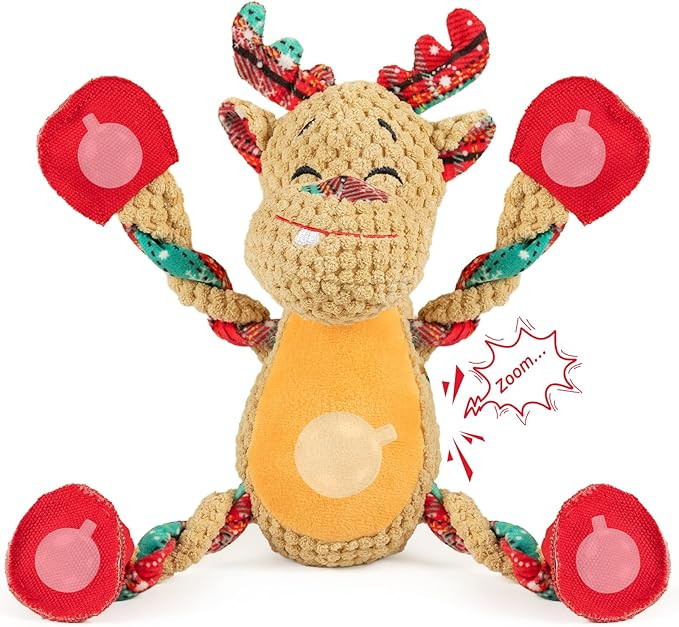 Christmas Dog Toys for Large Dogs,Squeaky Dog Toys, Tug of War Dog Plush Toys,Large Stuffed Dog T... | Amazon (US)