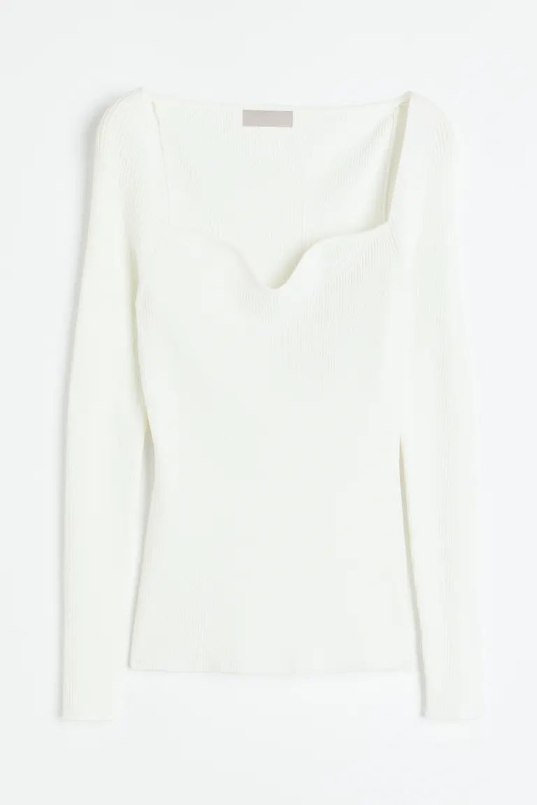 Rib-knit top | H&M (UK, MY, IN, SG, PH, TW, HK)