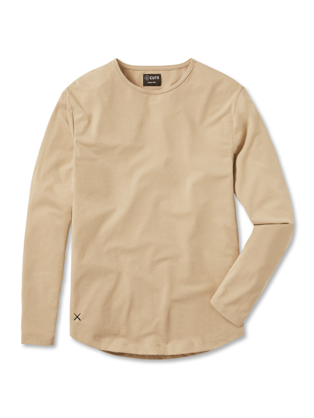 AO Long Sleeve Curve-Hem Tee | Cuts Clothing