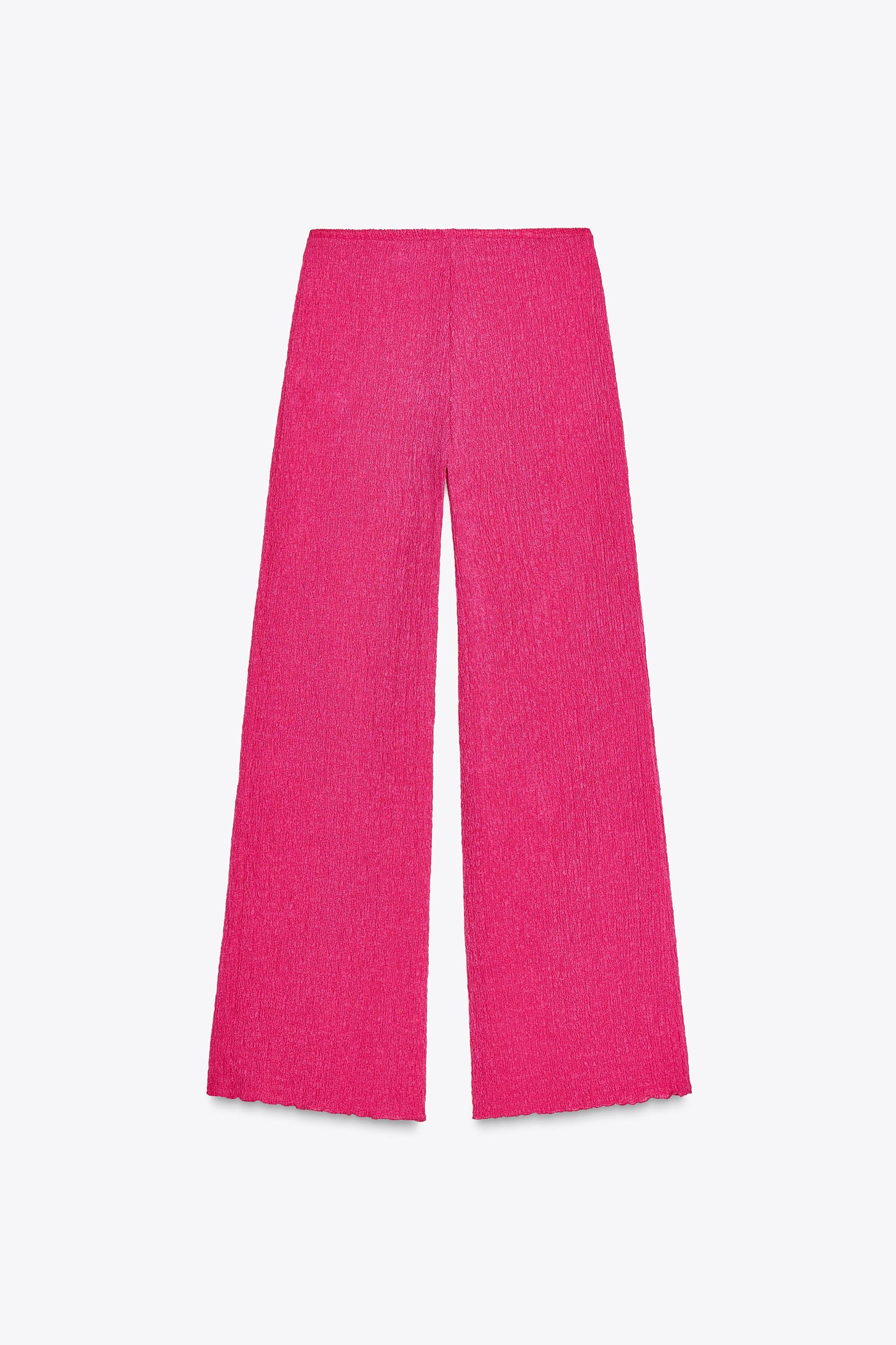 TEXTURED FLOWY PANTS | Zara US