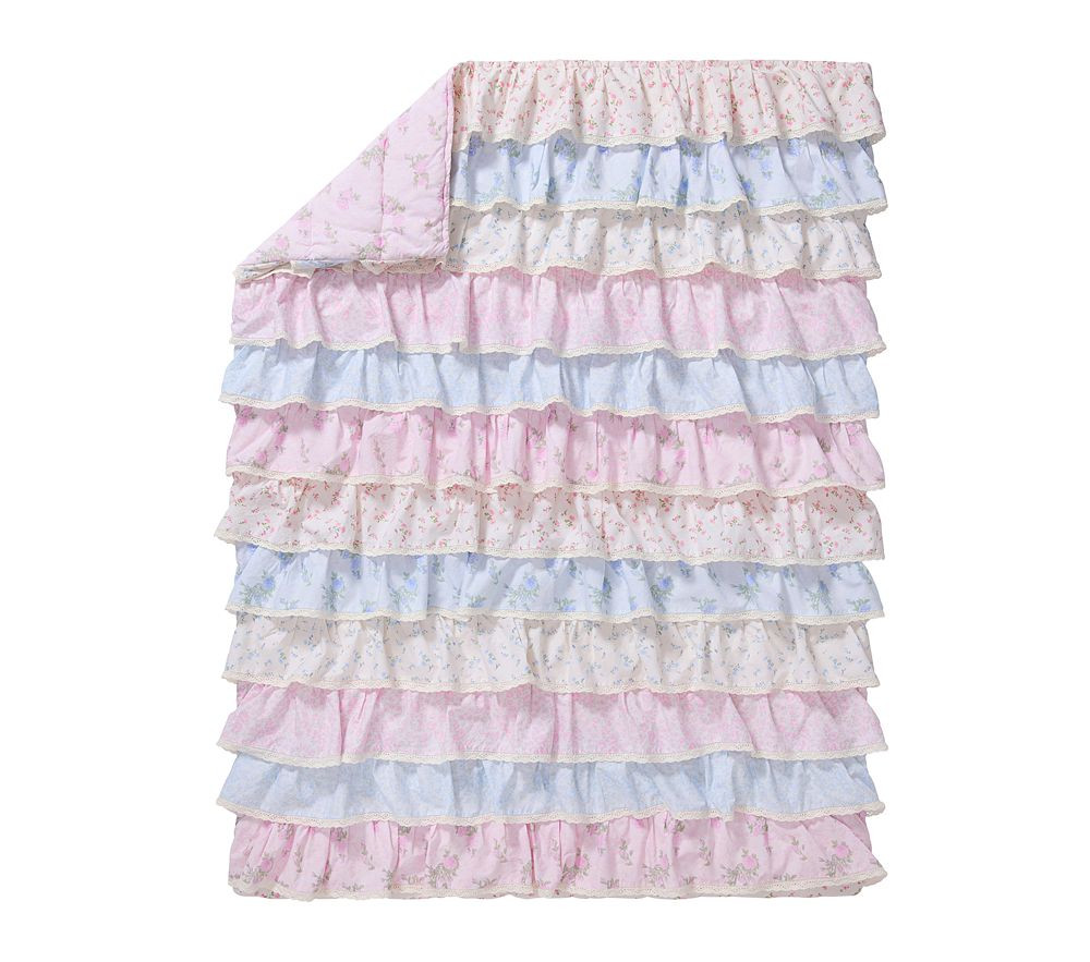 LoveShackFancy Prairie Ruffle Baby Quilt | Pottery Barn Kids
