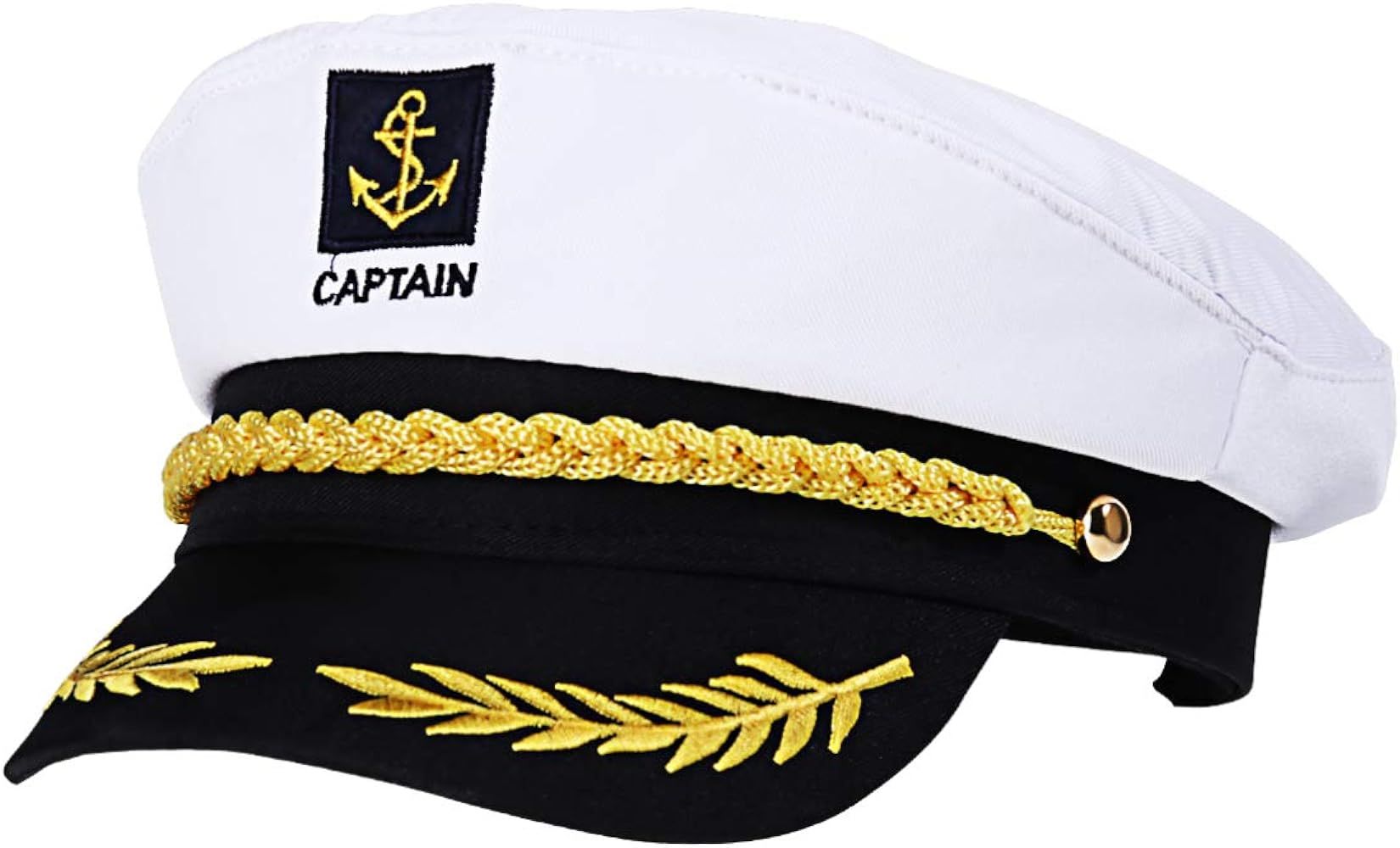 BESTOYARD Captain Hat Cap Costume Navy Marine Admiral Hat for Costume Accessory | Amazon (US)