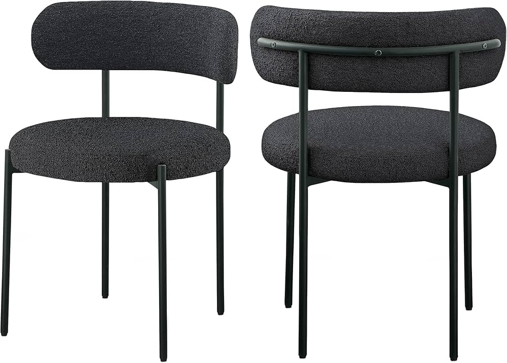 Meridian Furniture Beacon Collection Modern | Contemporary Boucle Fabric Upholstered Dining Chair... | Amazon (US)