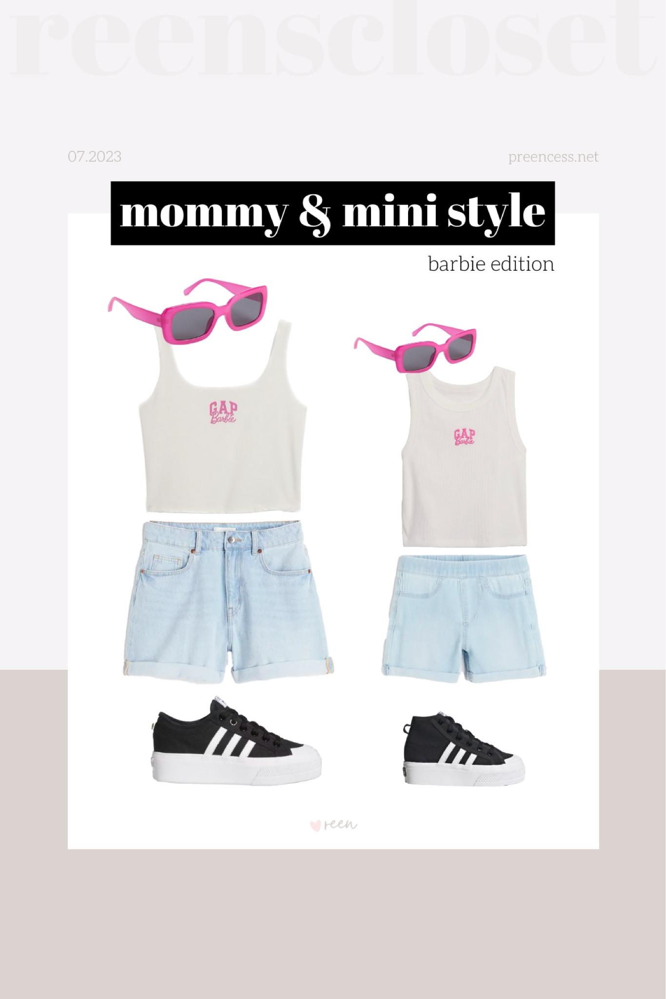 Mommy & Mini Style: barbie edition featuring products from the GAP, H&M and Adidas.

Get this cute and casual outfit for you and your mini with a little Barbie flair. Perfect for these sunny summer days!

#LTKfamily #LTKkids #LTKstyletip