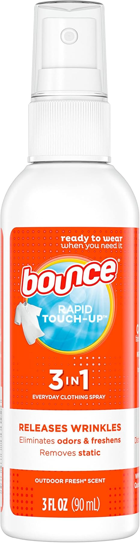 Bounce Rapid Touch-Up 3-In-1 Wrinkle Release Spray 3 oz | Amazon (US)