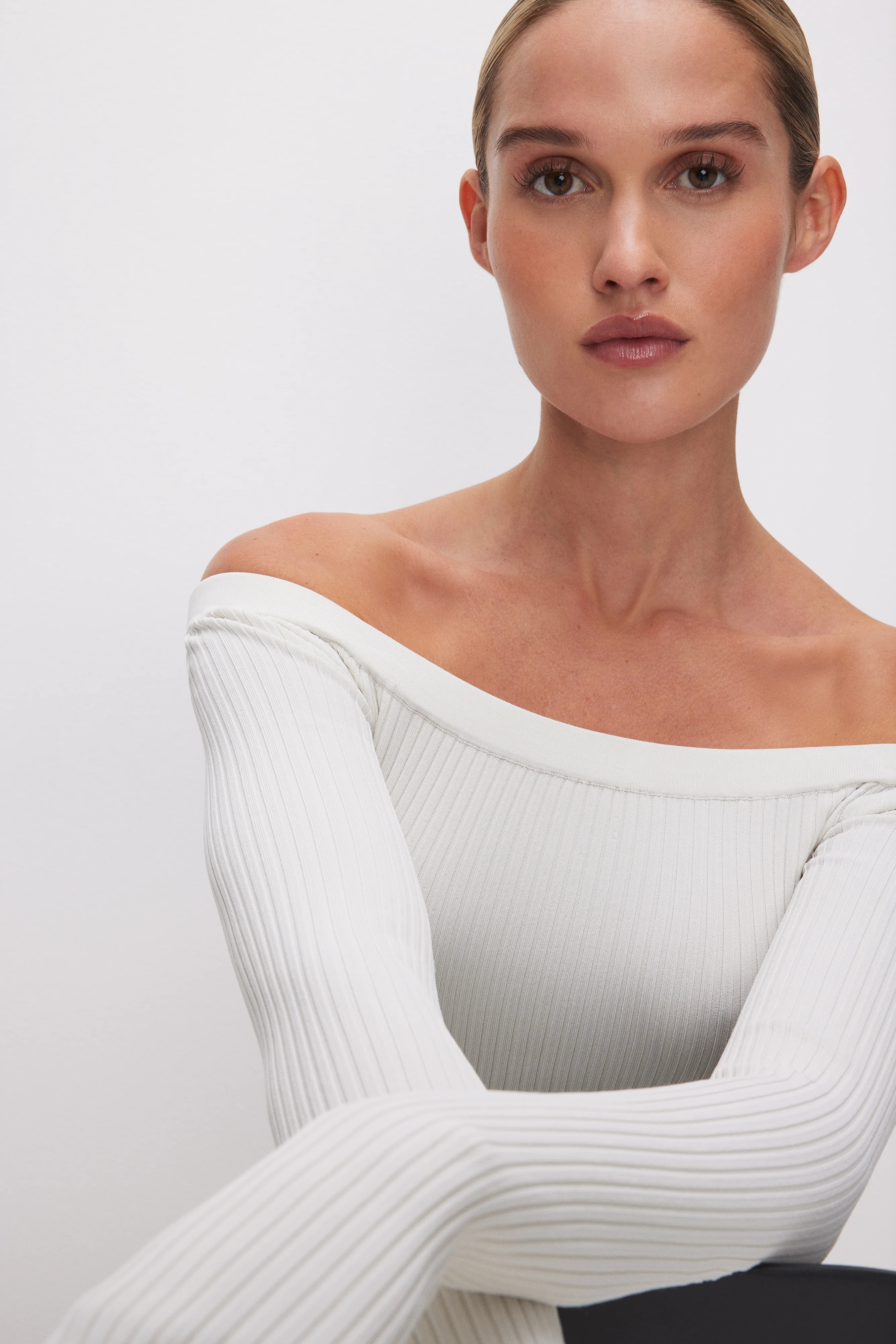 STRETCH RIB MAXI DRESS | Good American