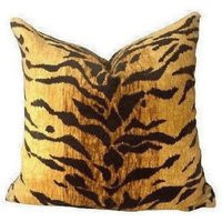 Velvet Tiger Pillow Cover // Bold Print Designer 20x20 Square Throw 18 20 22 24 26 Euro Lumbar | Etsy (US)