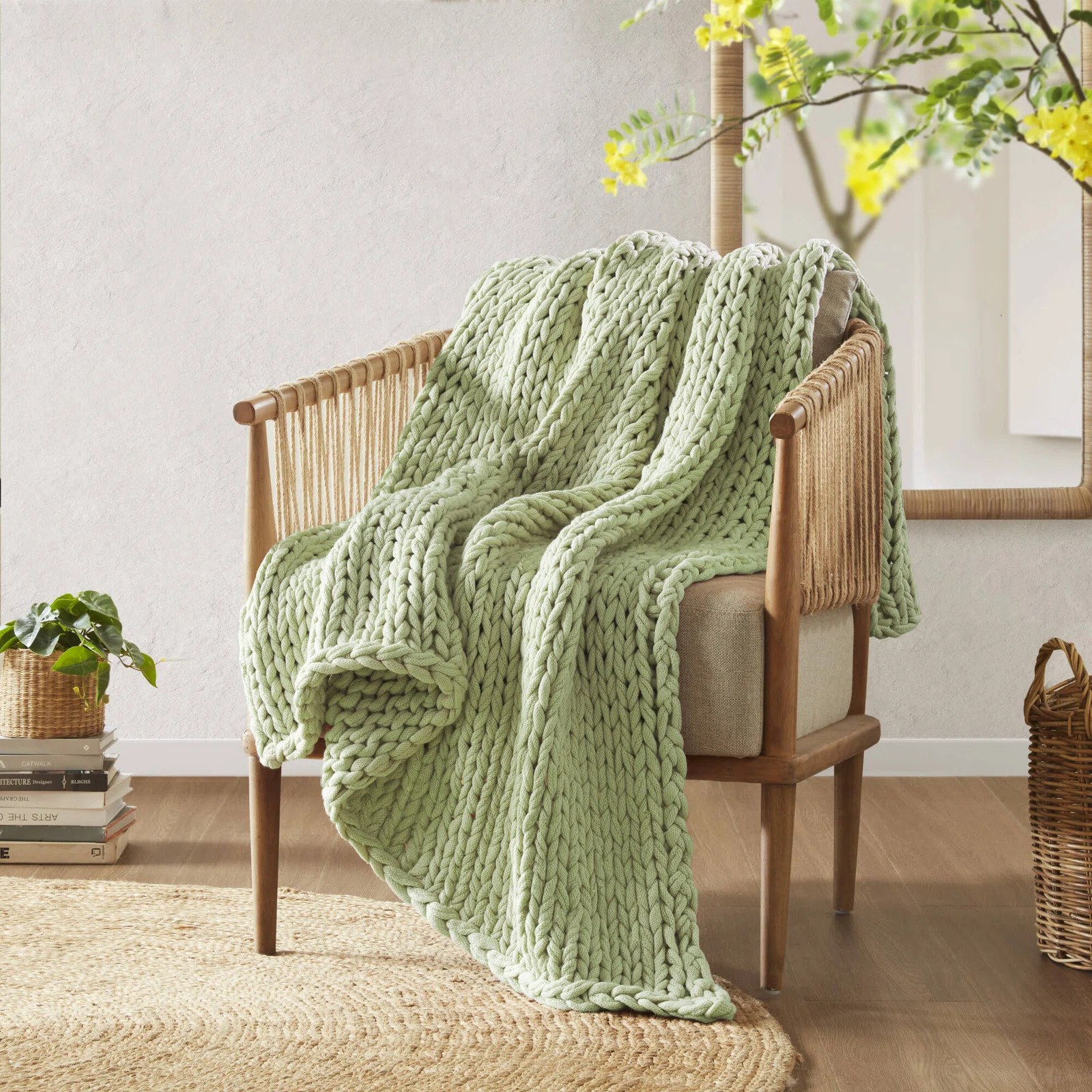 Madison Hand Made Chunky Double Knit Throw Blanket | Wayfair North America