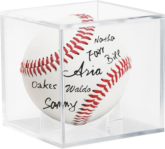 Acrylic Baseball Case for Display, UV Protected Baseball Display Cube, Autographed Baseball Clear... | Amazon (US)