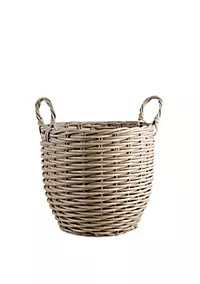 Home Essentials Large Rattan Round Basket | Belk