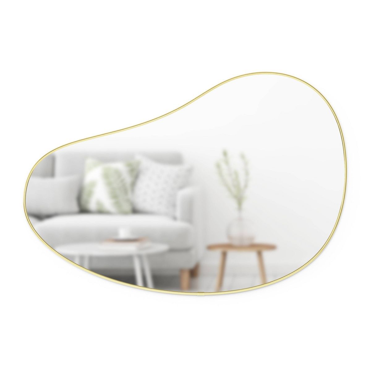 24" x 36" Hubba Pebble Mirror Brass - Umbra | Target