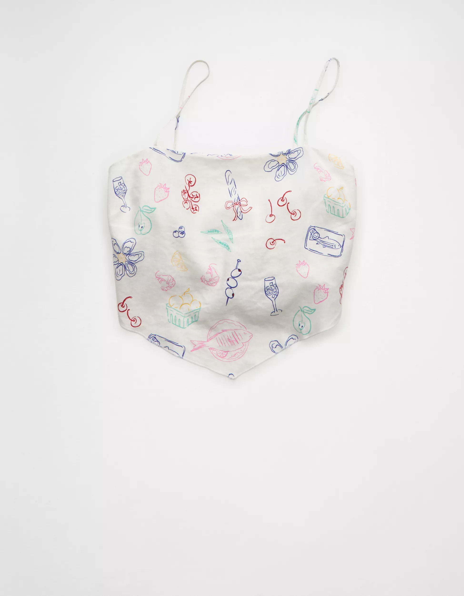 AE Linen-Blend Bandana Top | American Eagle Outfitters (US & CA)