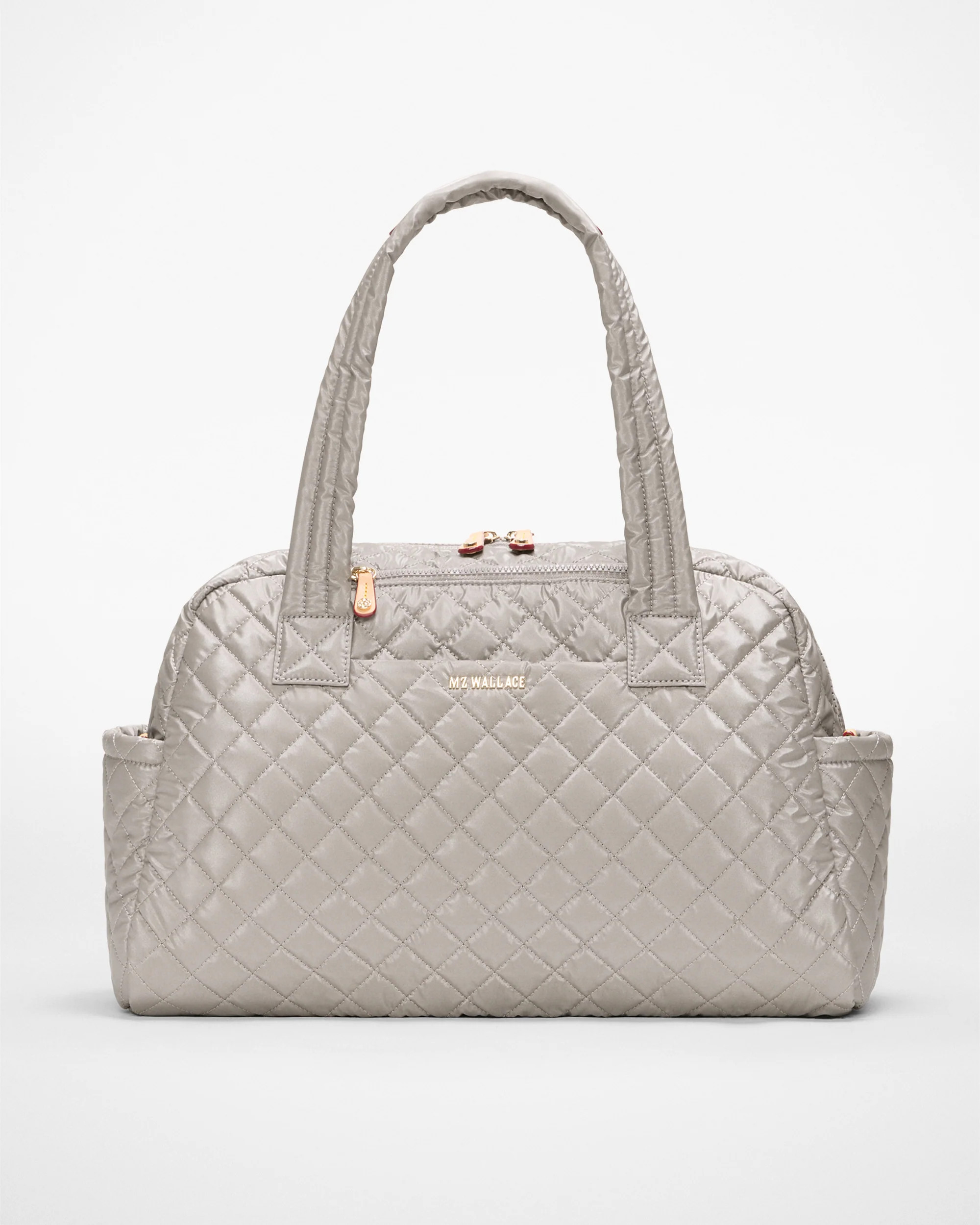 MZ Wallace Sable Pearl Metallic Jimmy Deluxe Duffel – Duffel | MZ Wallace | MZ Wallace
