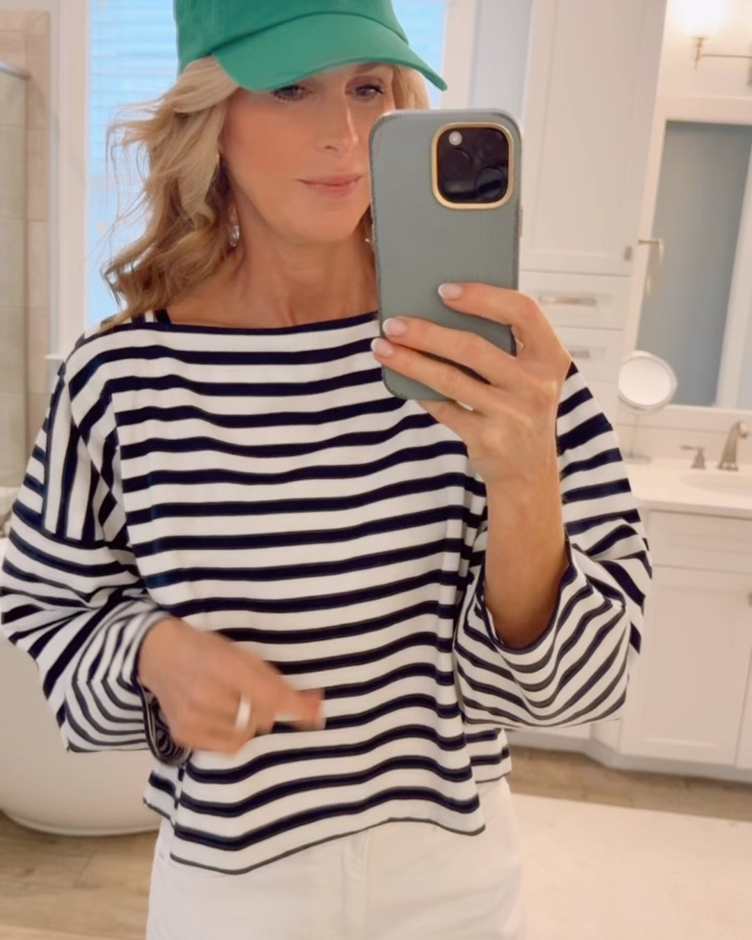 Anthropologie stripe shirt top. Super cute!  Grab it while it’s on sale. I’m wearing a size small  

#LTKSeasonal #LTKgrwm #LTKOver40