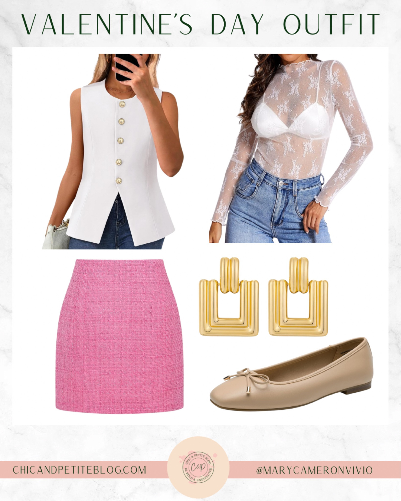 Valentine’s Day Outfit from Amazon ❤️🩷

Date Night // Red and Pink // Holiday Earrings // Red Lady Jacket // Stanley Cup // XO // Date Night Outfit // Pink Tweed Skirt // Ballet Flats 

#LTKFindsUnder100 #LTKFindsUnder50 #LTKSeasonal