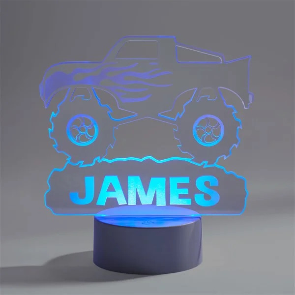 Monster Truck Personalized LED Sign | Personalization Mall