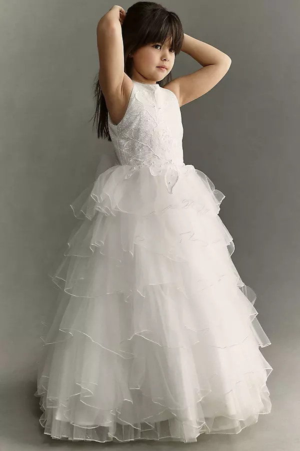 Tiered Tulle Flower Girl Dress | Anthropologie (US)