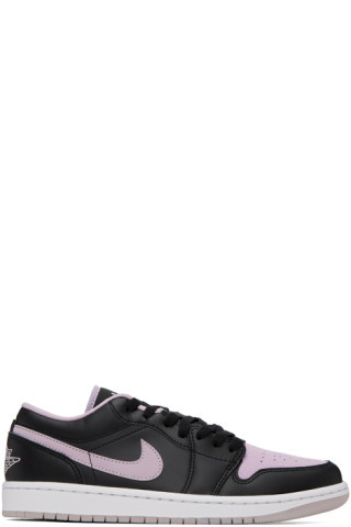 Black & Purple Air Jordan 1 Low SE Sneakers | SSENSE
