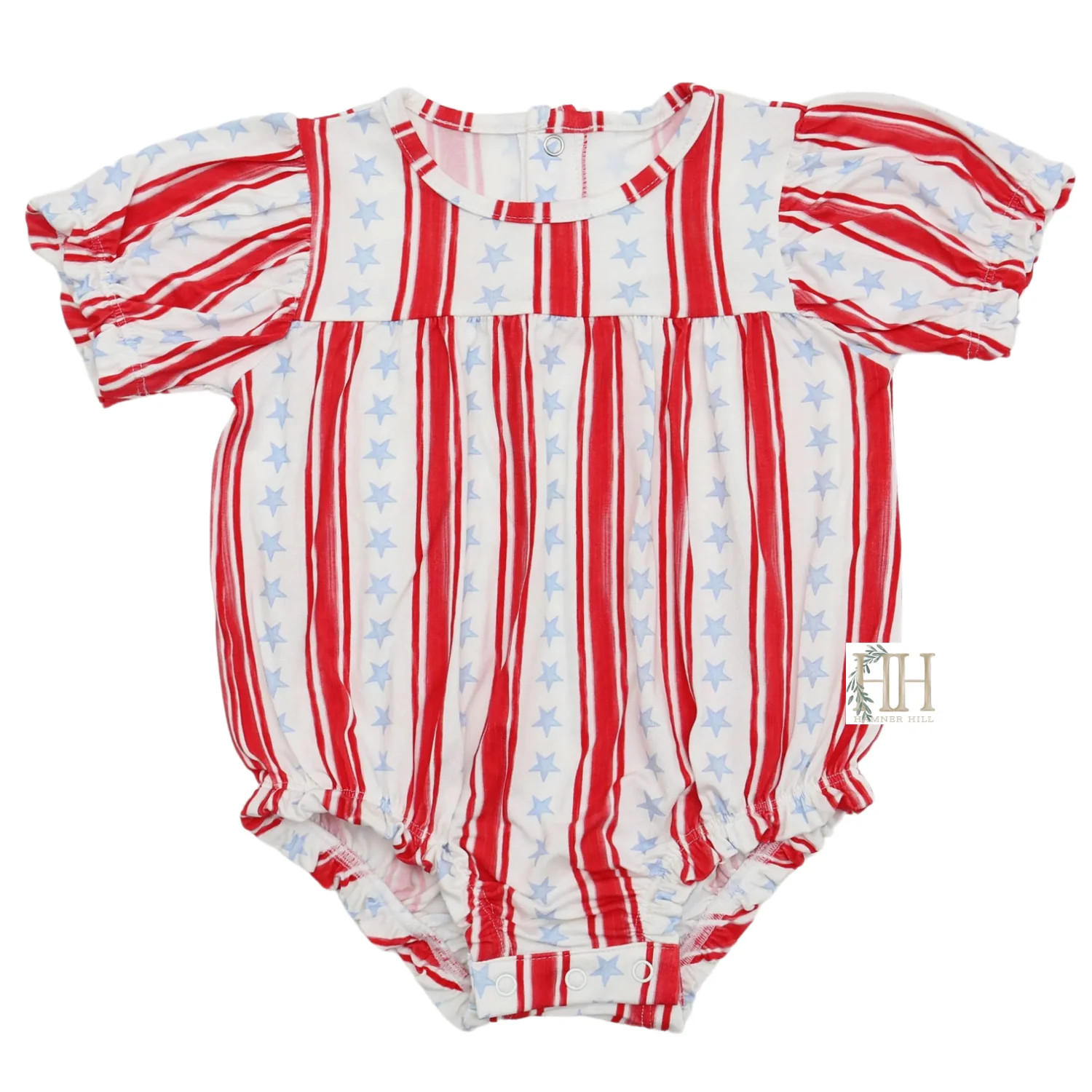 Girls Stars and Stripes Bamboo Bubble | Hamner Hill