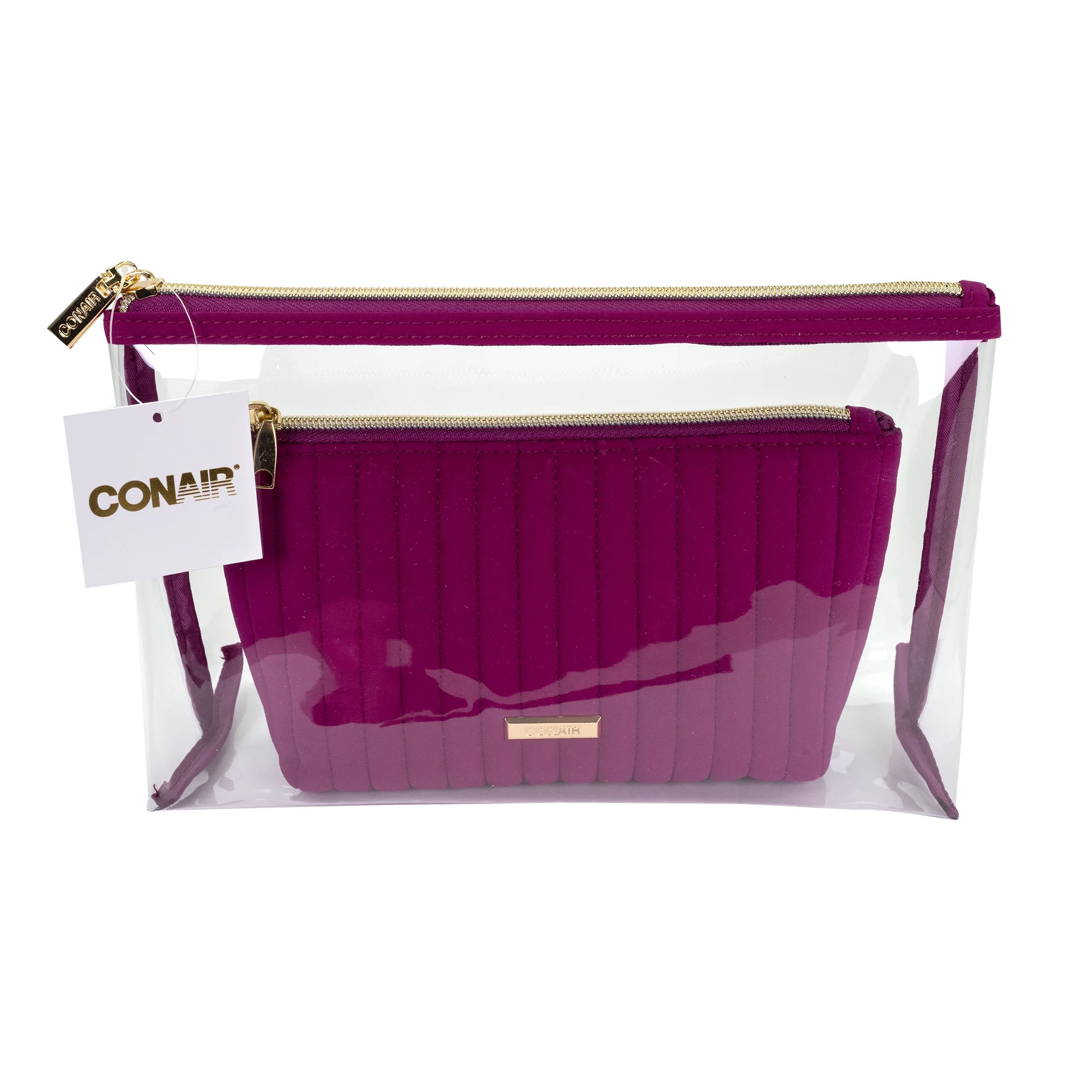 Conair Clutch 2pc Berry Cosmetic Bag | Walmart (US)