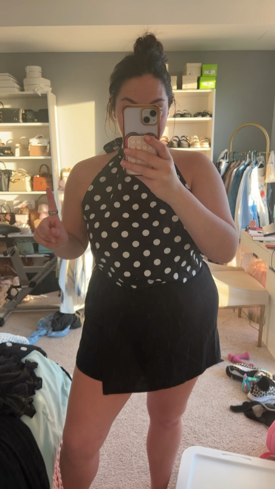 No secret that I love a skort and wear them all summer long. I love the Old Navy linen skorts, they were practically all I wore last year so of course I had to get the version they have this summer! I love this polkadot top paired with this skort so much! 

#LTKStyleTip #LTKSeasonal #LTKFindsUnder50