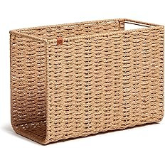 U Brands Woven Hanging File Basket, Office Organization Supplies, 1 Count | Amazon (US)