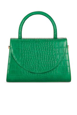 olga berg Nadia Faux Leather Embossed Top Handle Bag in Green from Revolve.com | Revolve Clothing (Global)