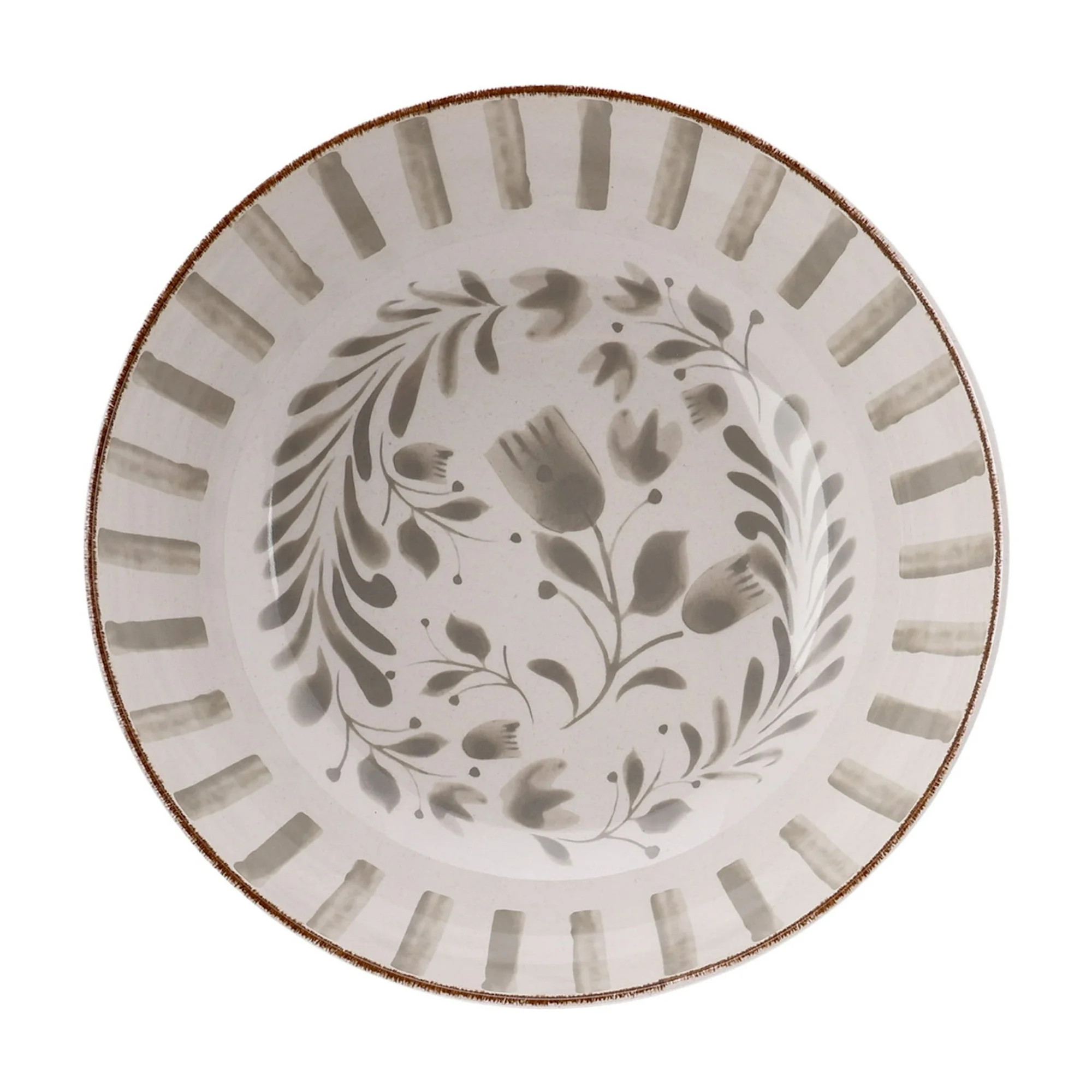 Better Homes & Gardens 12-inch Bamboo Melamine Serve Bowl, Grey | Walmart (US)