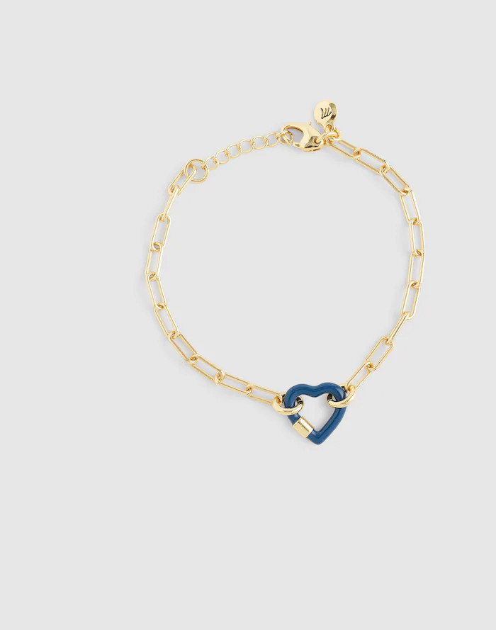 Heart Carabiner Paperclip Chain Bracelet | Madewell