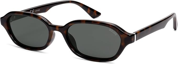 SOJOS Retro Rectangle Polarized Sunglasses for Women Men SJ2629 | Amazon (US)