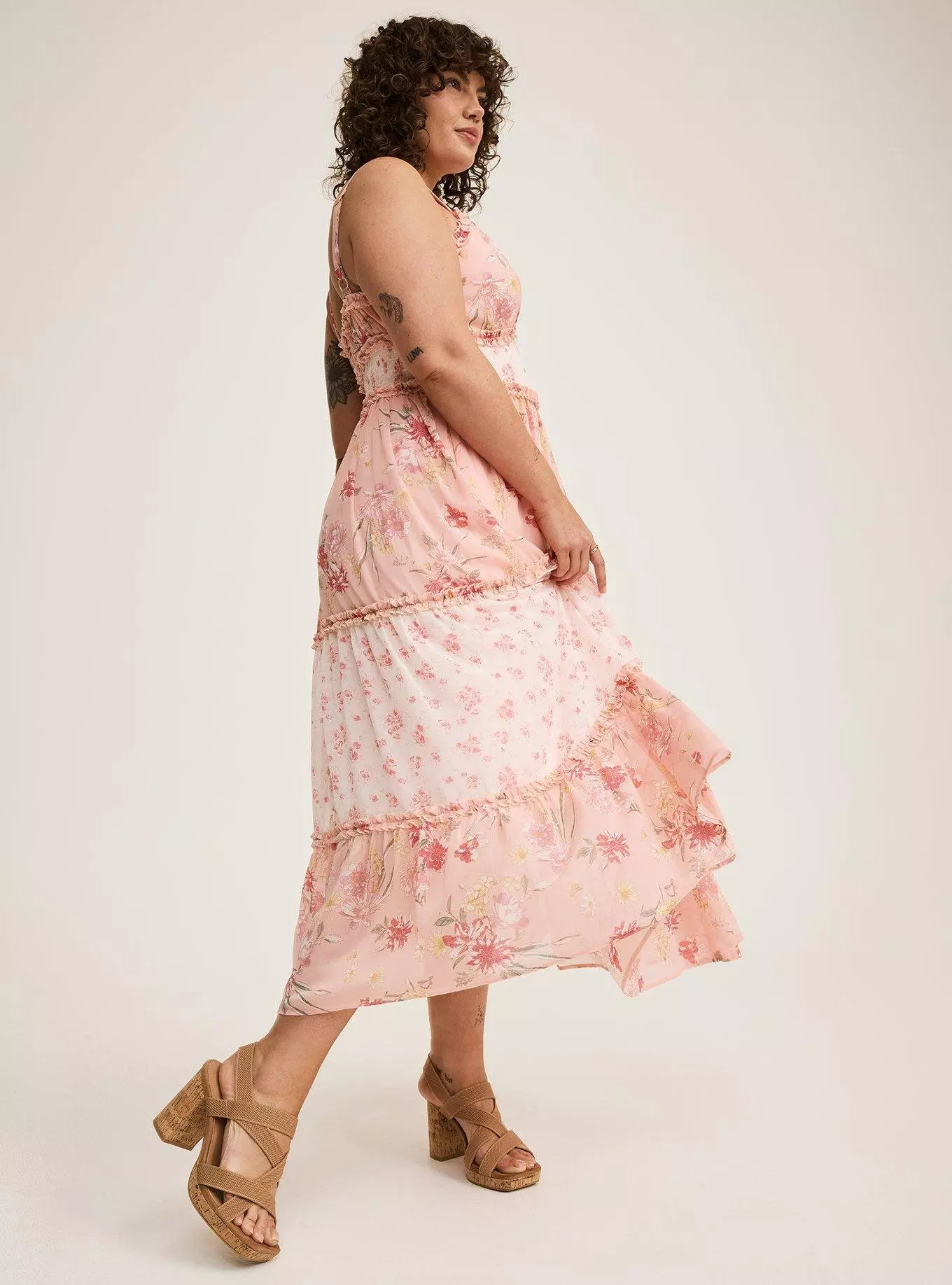 Maxi Chiffon Tiered Dress | Torrid (US & Canada)