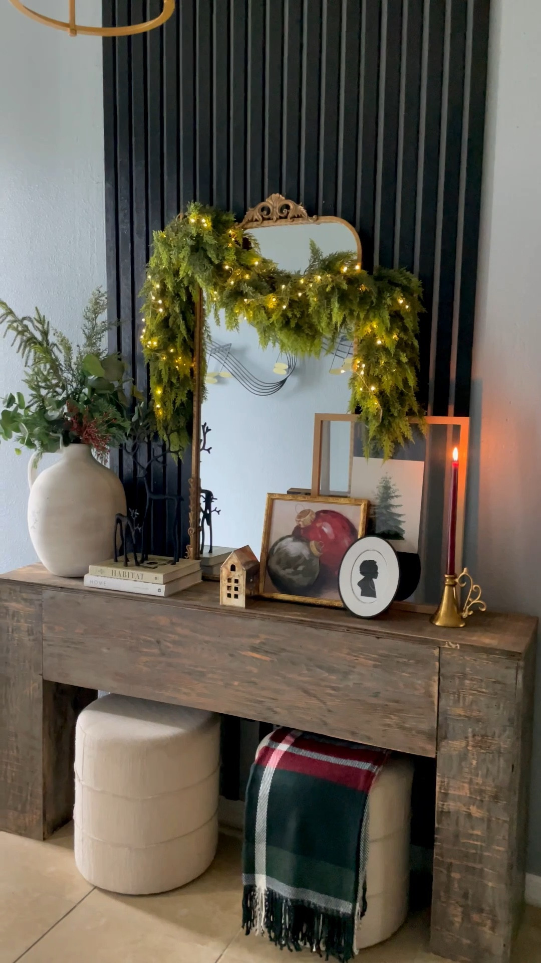Holiday Console Styling 

#LTKHoliday #LTKSeasonal #LTKHome